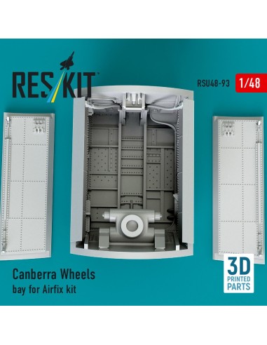 Canberra Wheels bay for Airfix kit (3D Printed) 