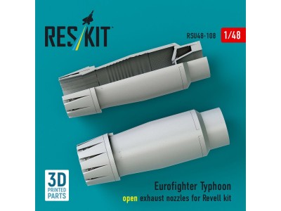 Eurofighter Typhoon open exhaust nozzles for Revell kit (3D Printed) 