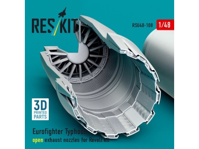 Eurofighter Typhoon open exhaust nozzles for Revell kit (3D Printed) 