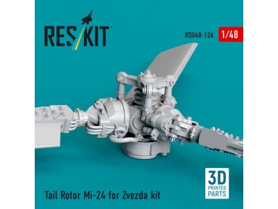 Tail Rotor Mi-24 for Zvezda kit (3D Printed) 