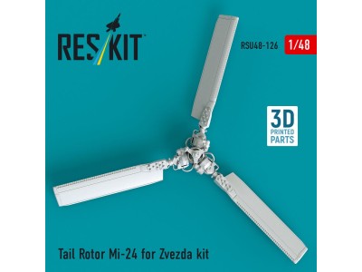 Tail Rotor Mi-24 for Zvezda kit (3D Printed) 