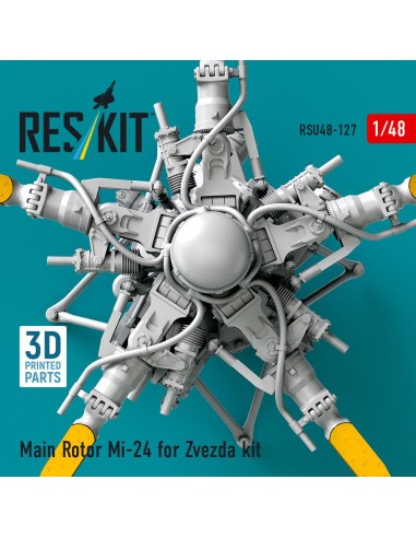 Main Rotor Mi-24 for Zvezda kit (3D Printed) 