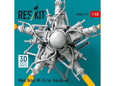 Main Rotor Mi-24 for Zvezda kit (3D Printed) 