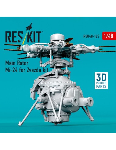 Main Rotor Mi-24 for Zvezda kit (3D Printed) 