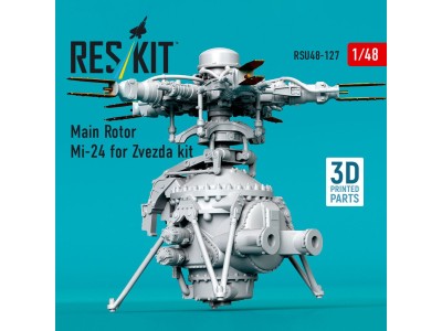 Main Rotor Mi-24 for Zvezda kit (3D Printed) 