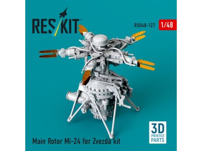 Main Rotor Mi-24 for Zvezda kit (3D Printed) 