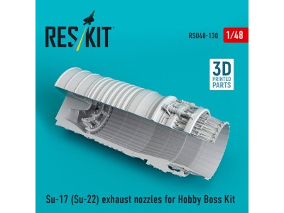 Su-17 (Su-22) exhaust nozzle for HobbyBoss kit (3D Printed) 