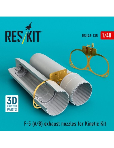 F-5 (A, B) exhaust nozzles for Kinetic kit (3D Printed) 