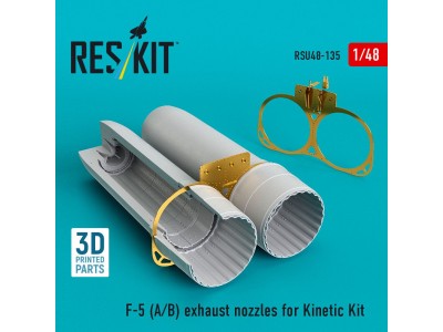 F-5 (A, B) exhaust nozzles for Kinetic kit (3D Printed) 