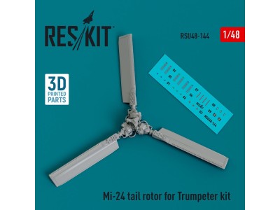Mi-24 tail rotor for Trumpeter kit (3D Printed) 