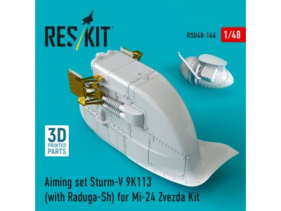 Aiming set Sturm-V 9K113 (with Raduga-Sh) for Mi-24 for Zvezda kit (3D Printed) 