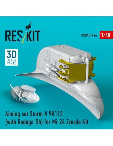 Aiming set Sturm-V 9K113 (with Raduga-Sh) for Mi-24 for Zvezda kit (3D Printed) 