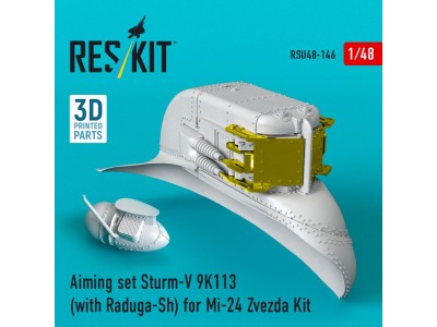 Aiming set Sturm-V 9K113 (with Raduga-Sh) for Mi-24 for Zvezda kit (3D Printed) 