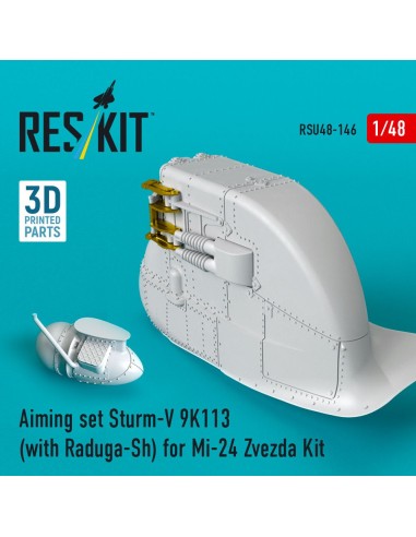 Aiming set Sturm-V 9K113 (with Raduga-Sh) for Mi-24 for Zvezda kit (3D Printed) 