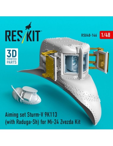 Aiming set Sturm-V 9K113 (with Raduga-Sh) for Mi-24 for Zvezda kit (3D Printed) 