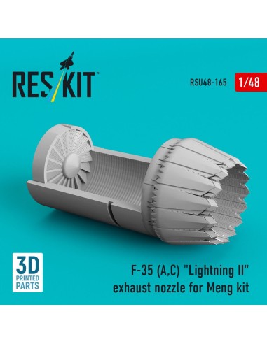 F-35 (A,?) Lightning II exhaust nozzle for Meng kit (3D Printed) 