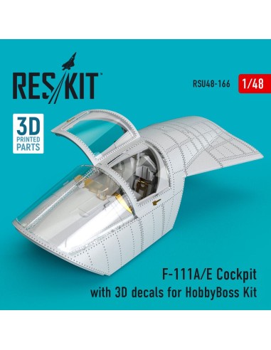 F-111A/E Cockpit with 3D decals for HobbyBoss kit (3D Printed) 