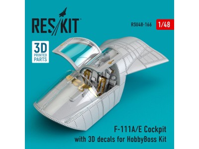 F-111A/E Cockpit with 3D decals for HobbyBoss kit (3D Printed) 