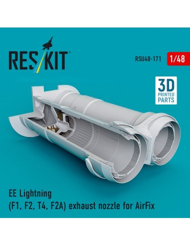 EE Lightning (F1, F2, T4, F2A) exhaust nozzle for AirFix kit (3D Printed) 