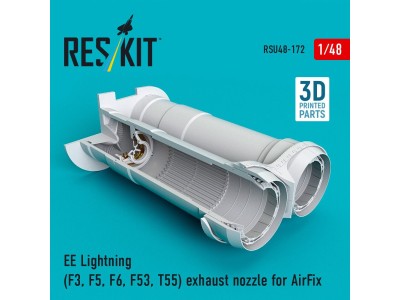 EE Lightning (F3, F5, F6, F53, T55) exhaust nozzle for AirFix kit (3D Printed) 