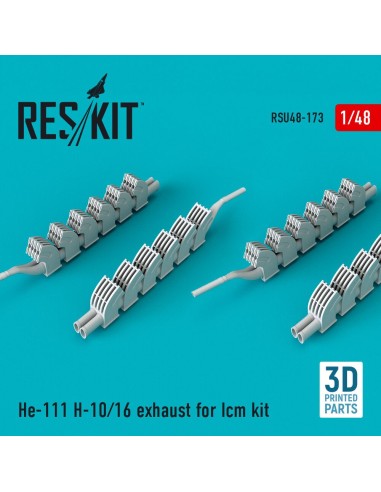 He-111 H-10/16 exhaust for ICM kit 