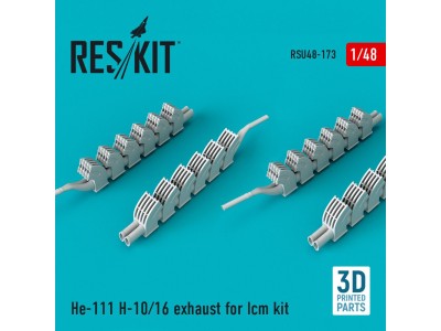 He-111 H-10/16 exhaust for ICM kit 