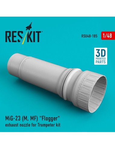 MiG-23 (M, MF) Flogger exhaust nozzle for Trumpeter kit (3D Printed) 