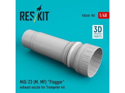 MiG-23 (M, MF) Flogger exhaust nozzle for Trumpeter kit (3D Printed) 