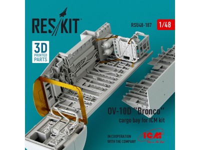 OV-10D Bronco cargo bay for ICM kit (3D Printed) 