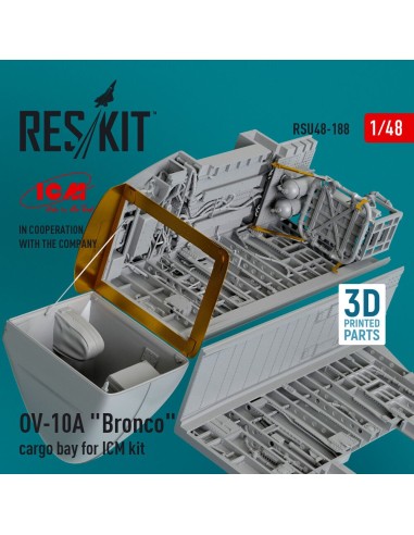 OV-10A Bronco cargo bay for ICM kit (3D Printed) 