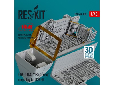 OV-10A Bronco cargo bay for ICM kit (3D Printed) 