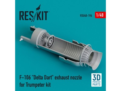 F-106 Delta Dart exhaust nozzle for Trumpeter kit (3D Printed) 