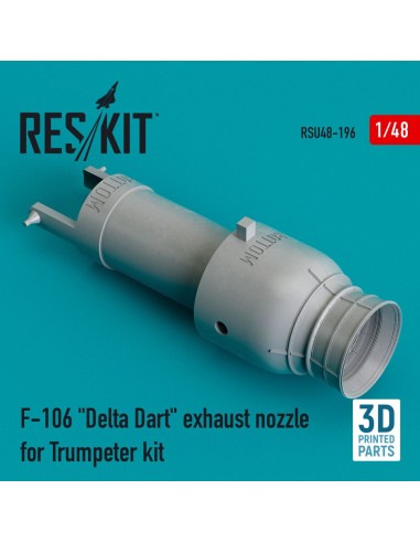 F-106 Delta Dart exhaust nozzle for Trumpeter kit (3D Printed) 