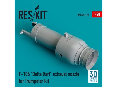 F-106 Delta Dart exhaust nozzle for Trumpeter kit (3D Printed) 