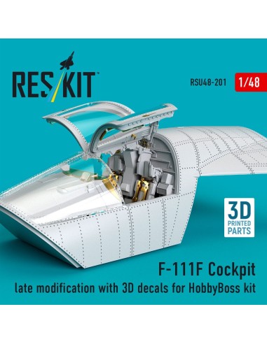 F-111F Cockpit late modification with 3D decals for HobbyBoss kit (3D Printed) 