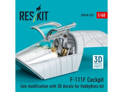 F-111F Cockpit late modification with 3D decals for HobbyBoss kit (3D Printed) 