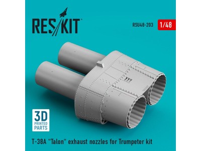 T-38A Talon exhaust nozzles for Trumpeter kit (3D Printed) 