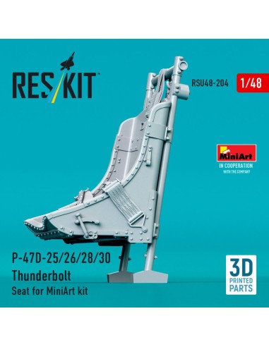 P-47D-25/26/28/30 Thunderbolt Seat for MiniArt kit (3D Printed) 
