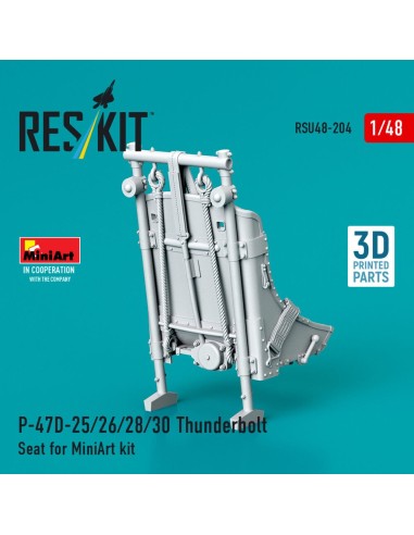 P-47D-25/26/28/30 Thunderbolt Seat for MiniArt kit (3D Printed) 