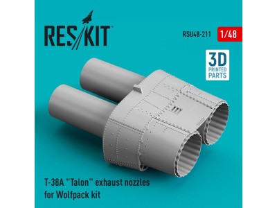 T-38A Talon exhaust nozzles for Wolfpack kit (3D Printed) 