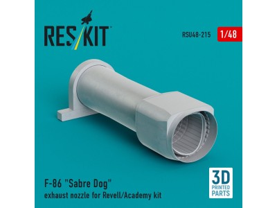 F-86 Sabre Dog exhaust nozzle for Revell/Academy kit (3D Printed) 