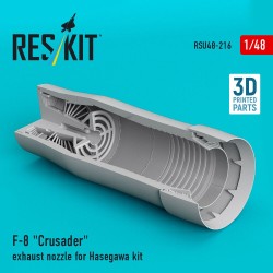 F-8 Crusader exhaust nozzle for Hasegawa kit (3D Printed)  2