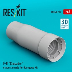 F-8 Crusader exhaust nozzle for Hasegawa kit (3D Printed) 
