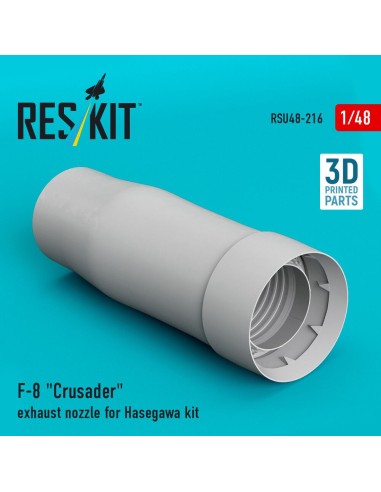 F-8 Crusader exhaust nozzle for Hasegawa kit (3D Printed) 