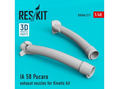 IA 58 Pucara exhaust nozzles for Kinetic kit 