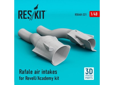Rafale air intakes for Revell/Academy kit (3D Printed) 