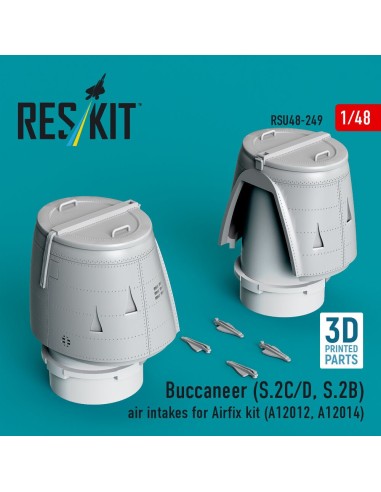 Buccaneer (S.2C/D, S.2B) air intakes for Airfix kit (A12012, A12014) (3D Printed) 