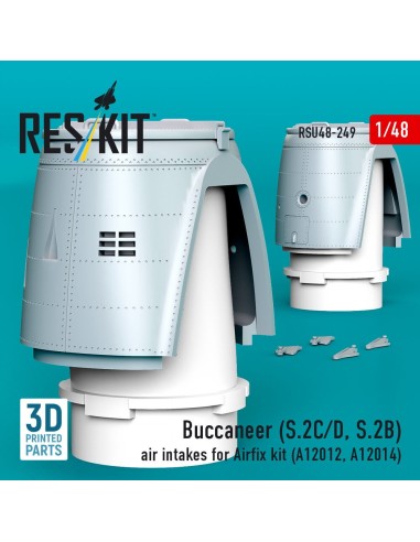 Buccaneer (S.2C/D, S.2B) air intakes for Airfix kit (A12012, A12014) (3D Printed) 