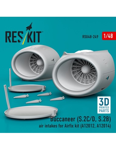 Buccaneer (S.2C/D, S.2B) air intakes for Airfix kit (A12012, A12014) (3D Printed) 