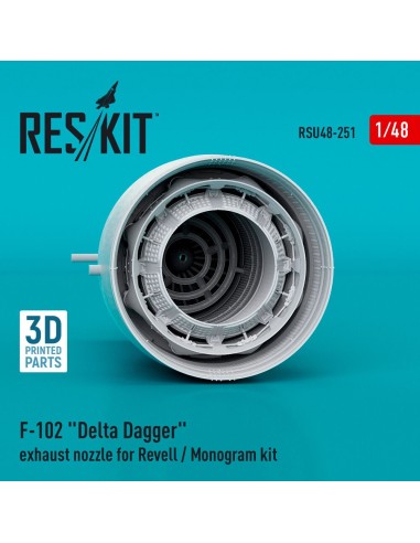 F-102 Delta Dagger exhaust nozzle for Revell / Monogram kit (3D Printed) 